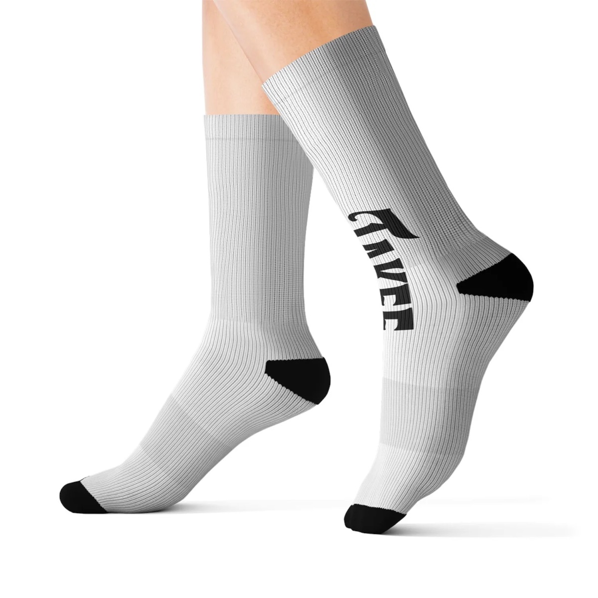 Takee white sublimation socks